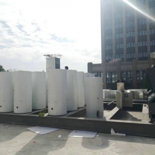 萧山第六人民医院空气能热泵热水工程：速热承压热水系统